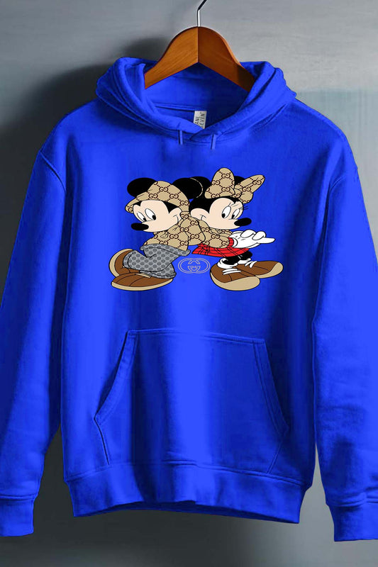 COULEUR:Bleu Roi|Sweat Capuche Garçon | Mickey Minnie Complice gucci Bleu Roi