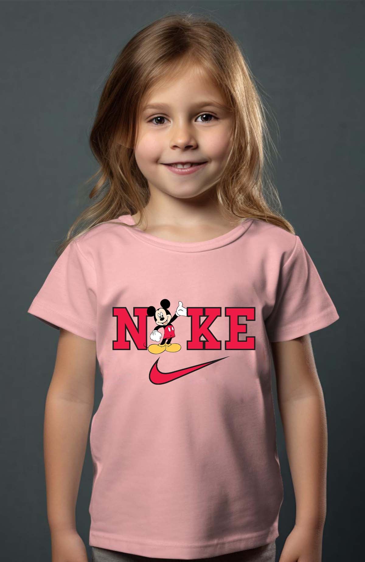 COULEUR:Rose|T-shirt Fille | Mickey NKE Rose