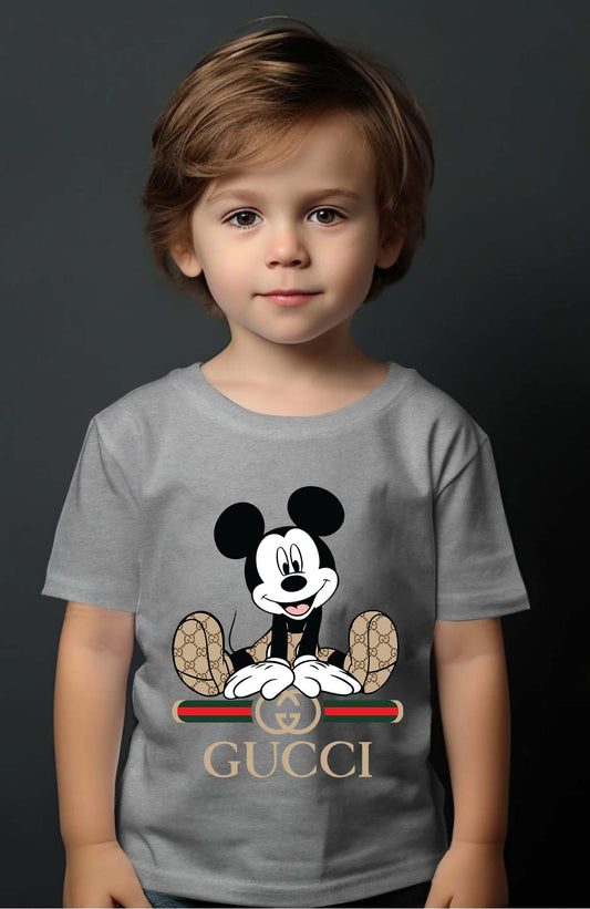COULEUR:Gris|T-shirt Garçon | Mickey gucci Assis Gris