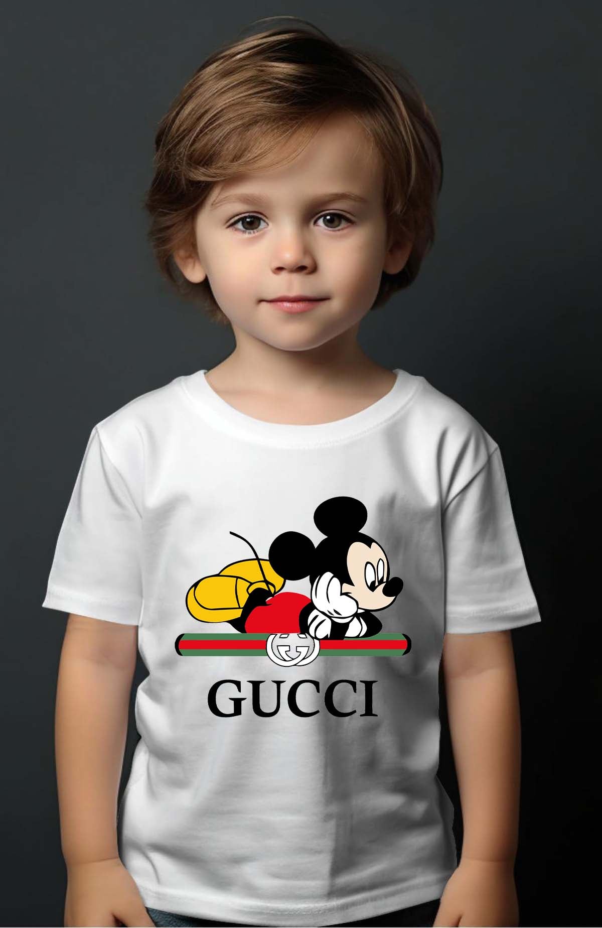 COULEUR:Blanc|T-shirt Garçon | Mickey gucci Color Blanc