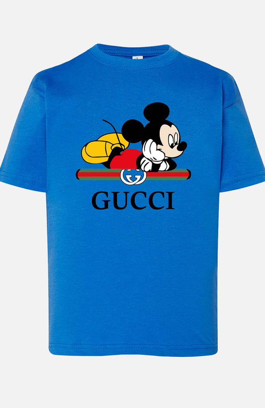 COULEUR:Bleu Roi|T-shirt Garçon | Mickey gucci Color Bleu Roi
