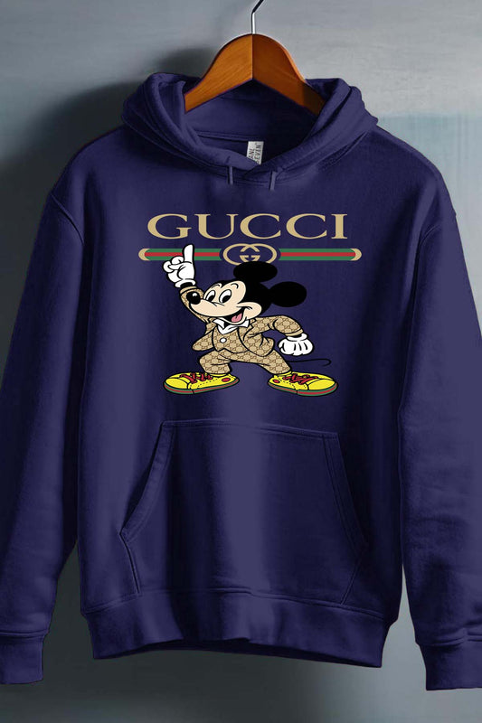 COULEUR:Marine|Sweat Capuche Garçon | Mickey gucci Grease Marine