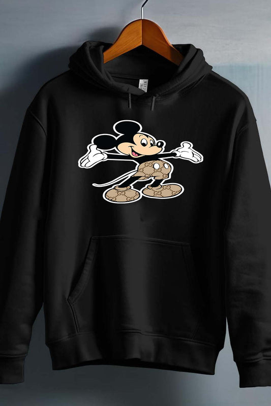 COULEUR:Noir|Sweat Capuche Fille | Mickey gucci Hello Noir