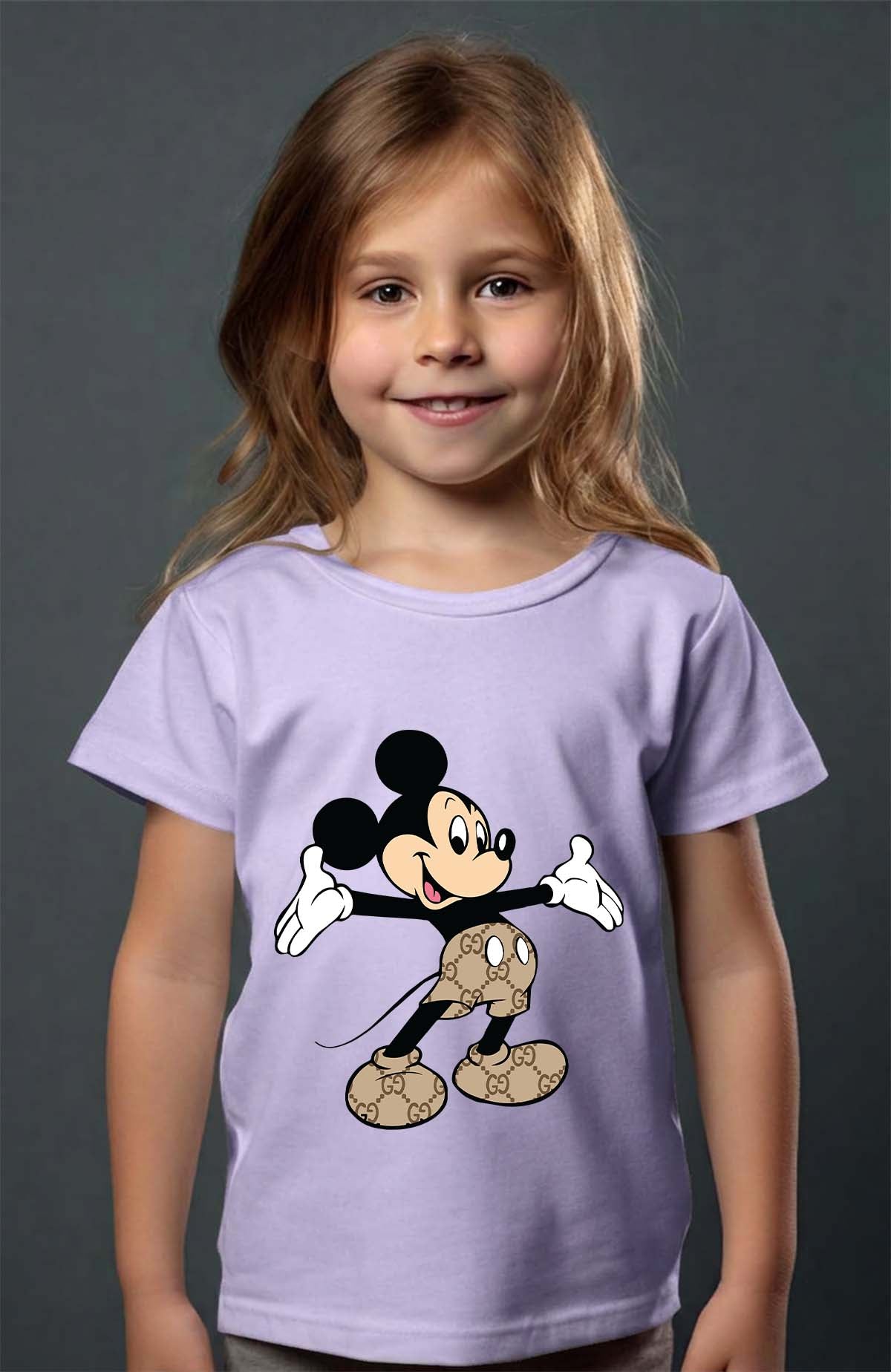 COULEUR:Violet|T-shirt Fille | Mickey gucci Hello Violet