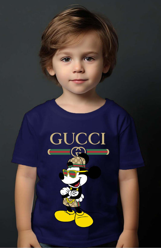 COULEUR:Marine|T-shirt Garçon | Mickey gucci Hip hop Marine