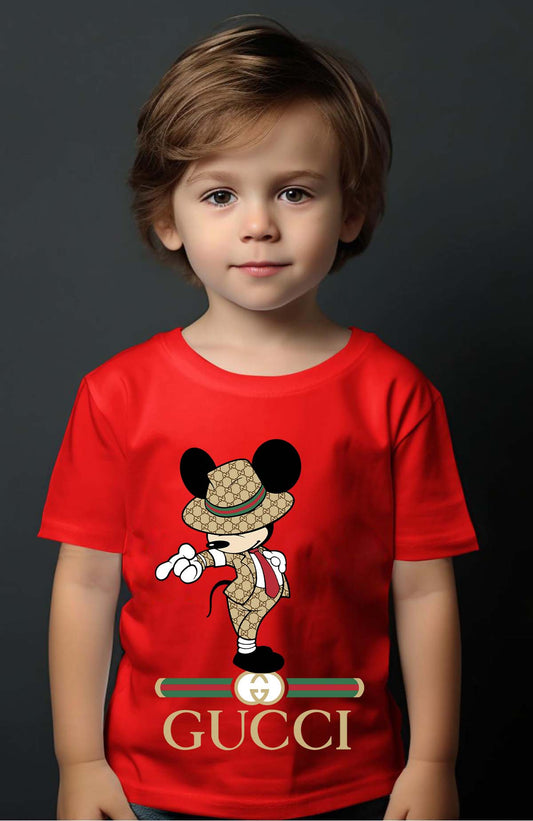COULEUR:Rouge|T-shirt Garçon | Mickey gucci Jackson Rouge