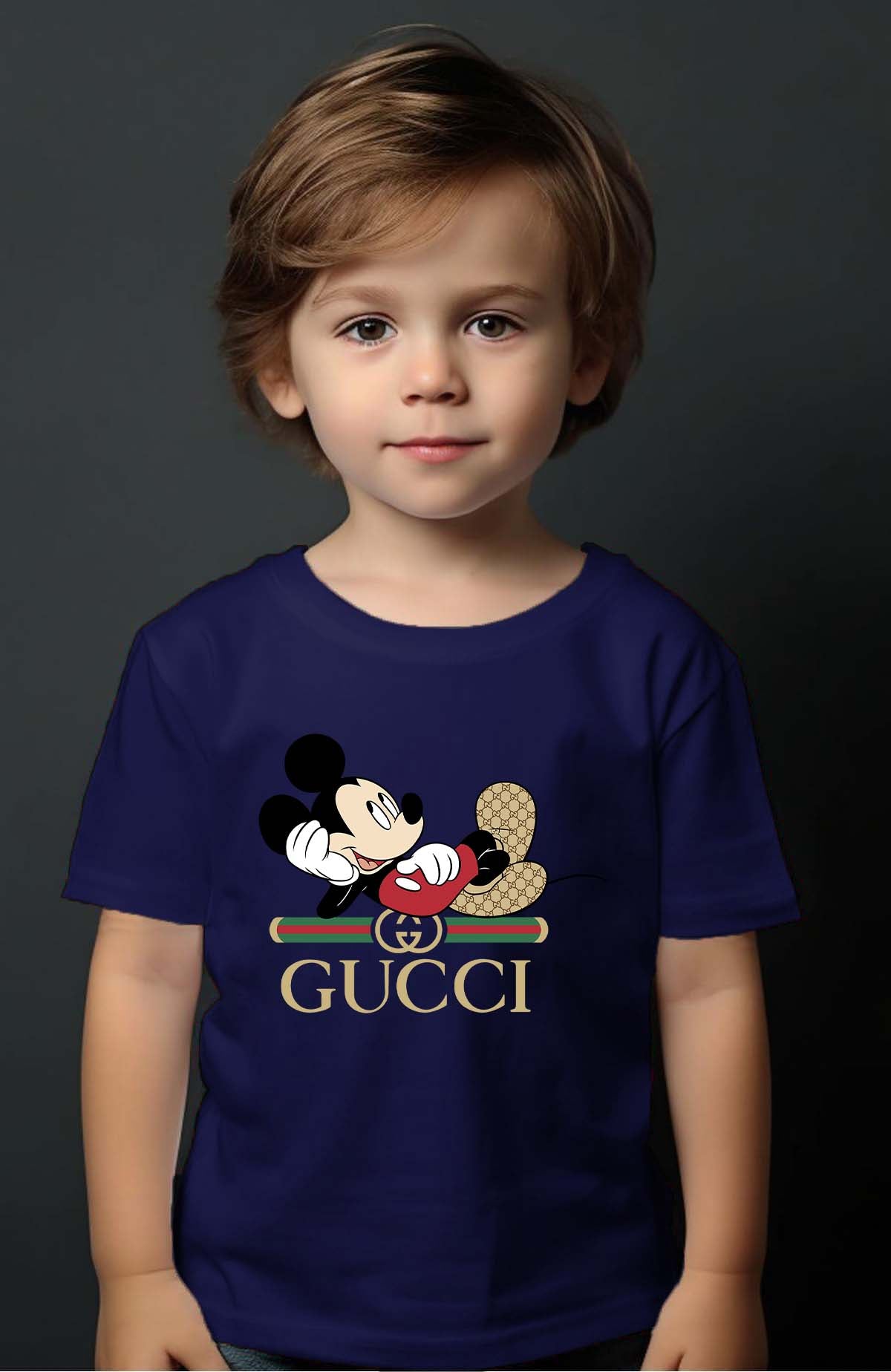 COULEUR:Marine|T-shirt Garçon | Mickey gucci Relax Marine