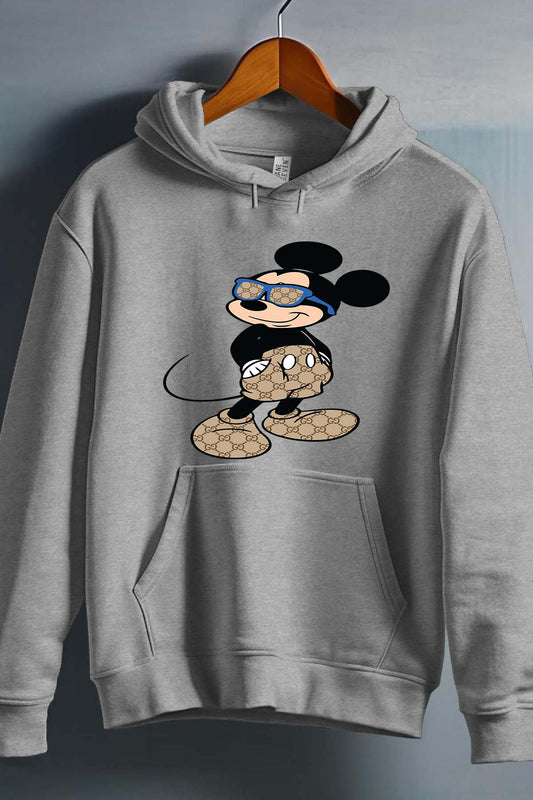 COULEUR:Gris|Sweat Capuche Garçon | Mickey gucci Stylee Gris