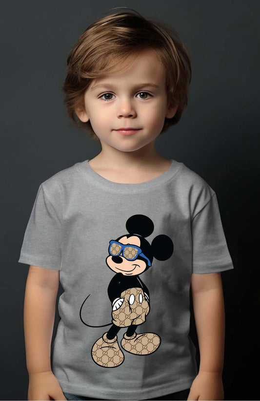 COULEUR:Gris|T-shirt Garçon | Mickey gucci Stylee Gris