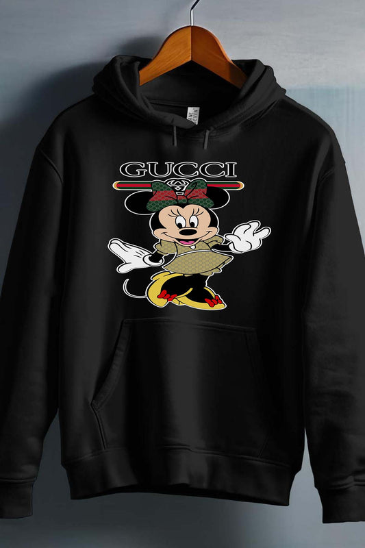 COULEUR:Noir|Sweat Capuche Fille | Minnie Happy gucci Noir
