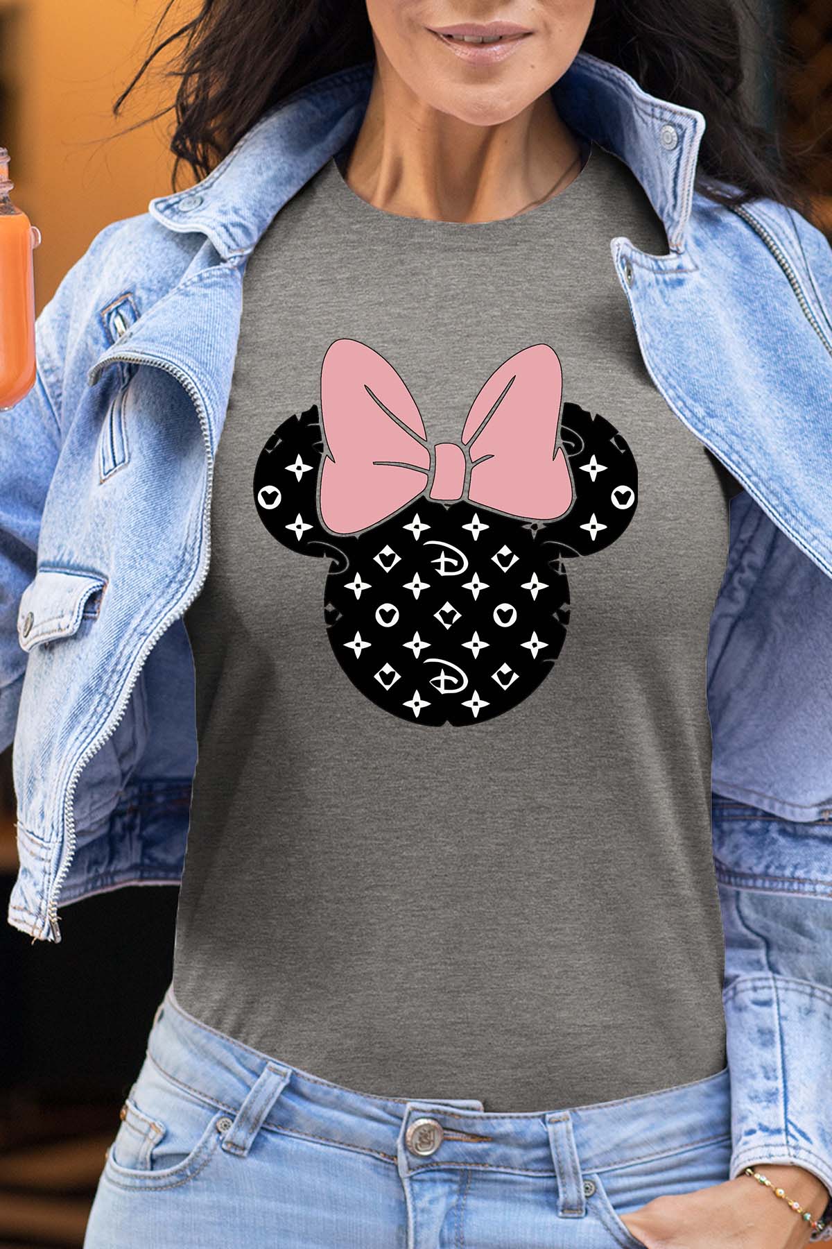 COULEUR:Gris|T-shirt Femme | Minnie Inspi Gris