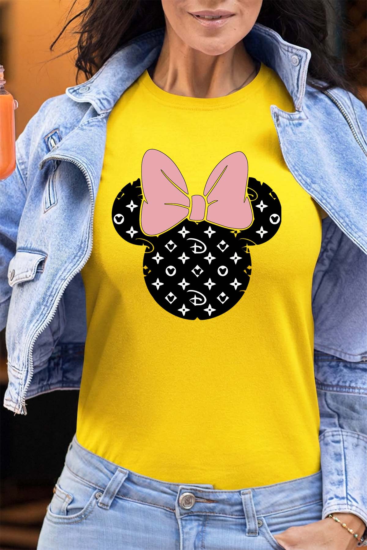 COULEUR:Jaune|T-shirt Femme | Minnie Inspi Jaune