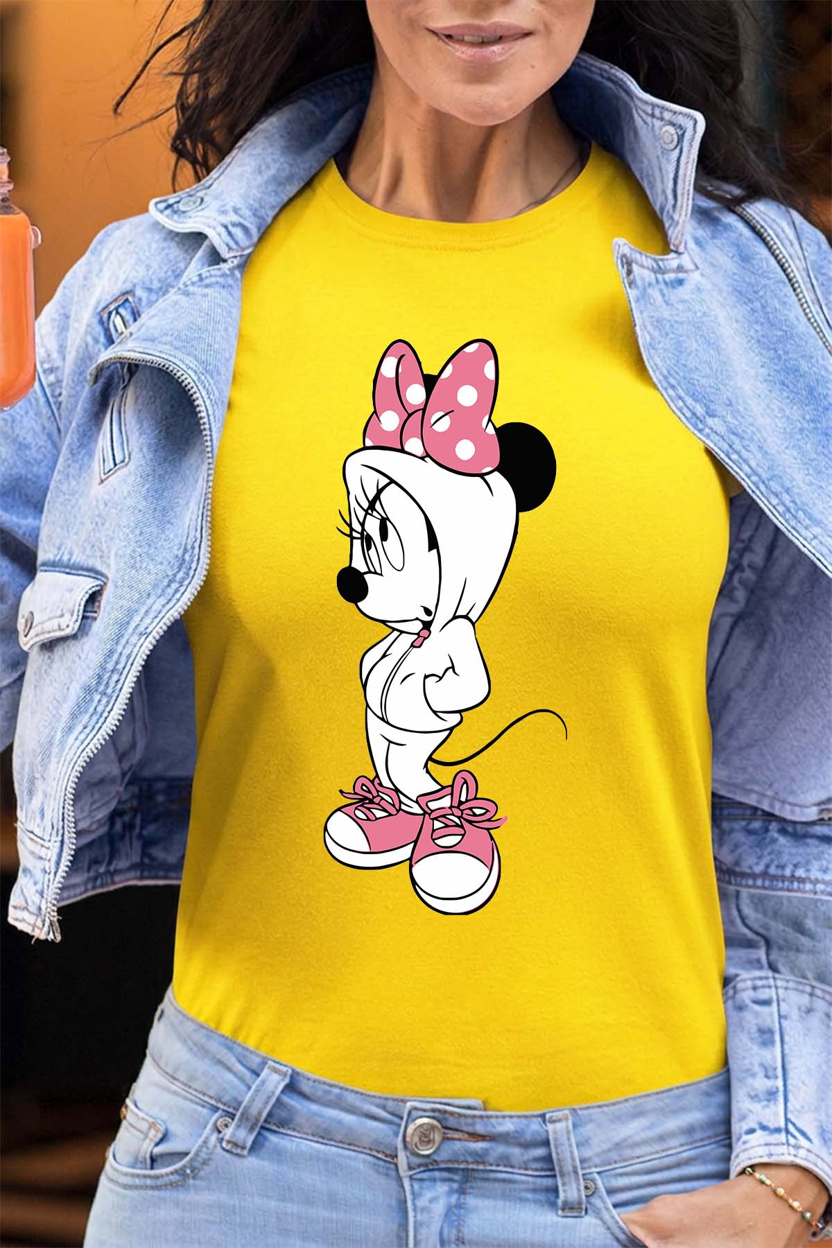 COULEUR:Jaune|T-shirt Femme | Minnie Swagg Jaune