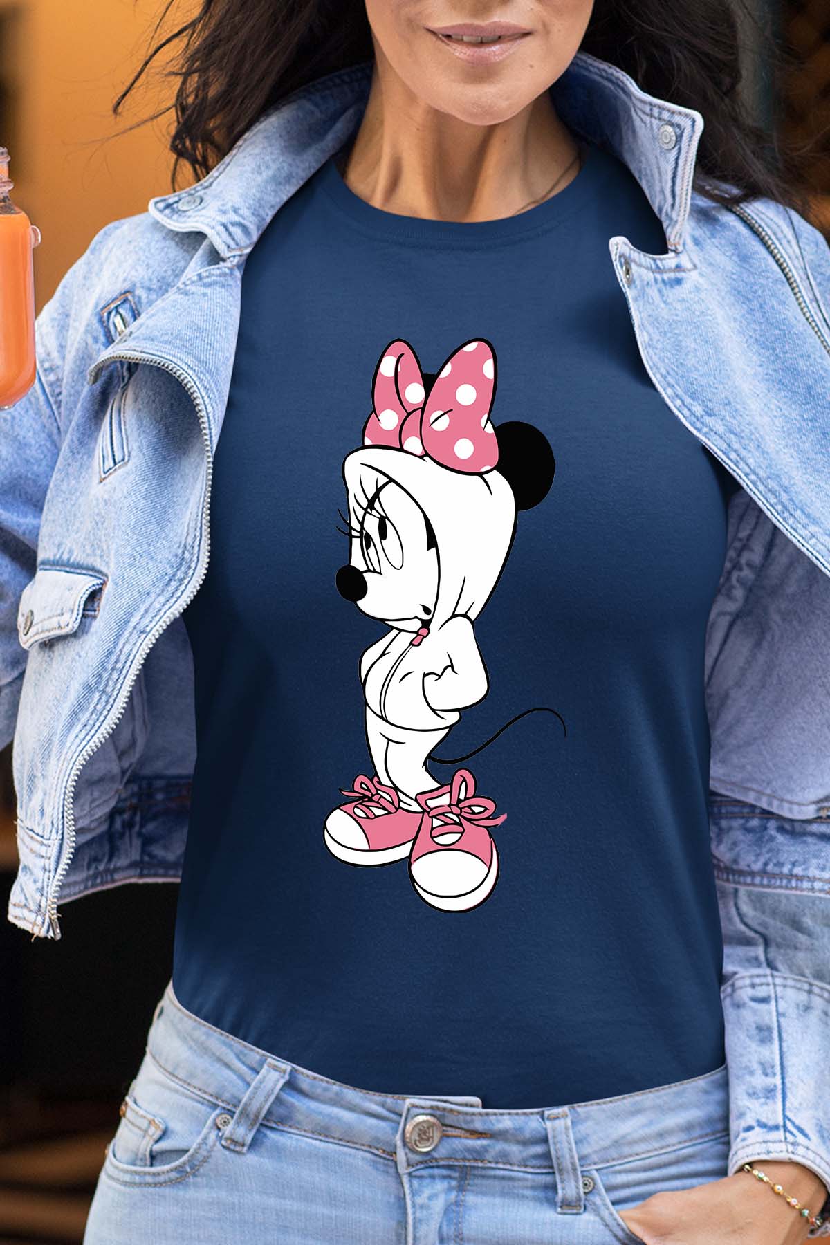 COULEUR:Marine|T-shirt Femme | Minnie Swagg Marine