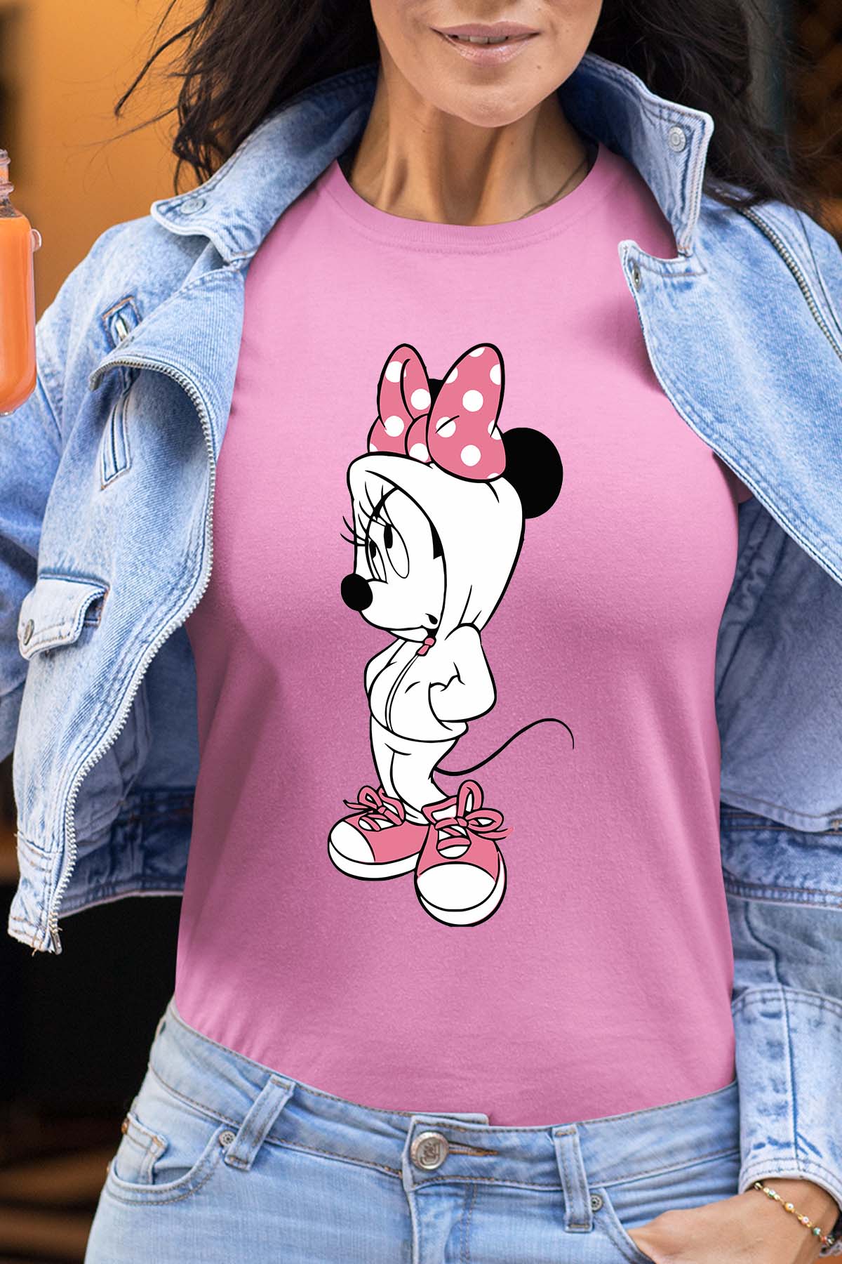COULEUR:Rose|T-shirt Femme | Minnie Swagg Rose