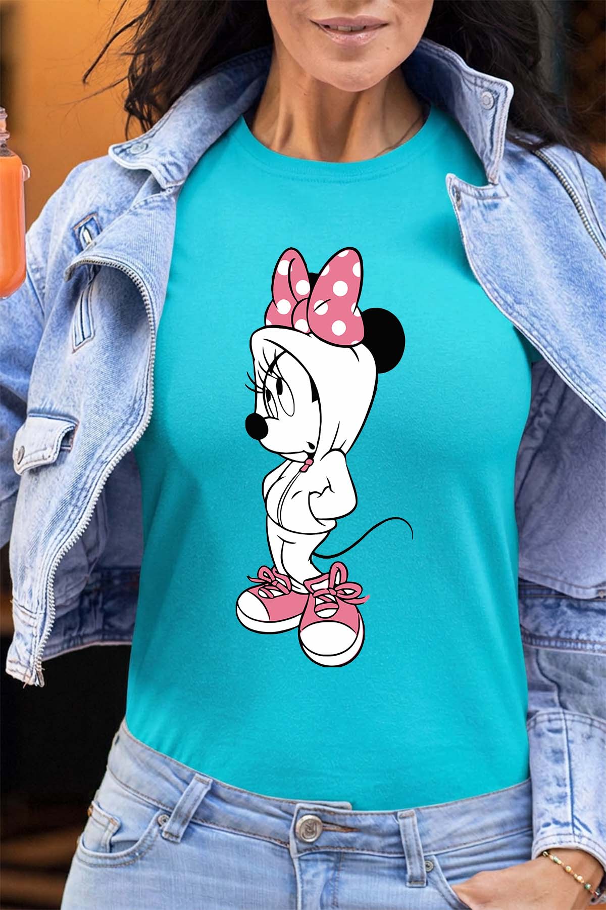 COULEUR:Turquoise|T-shirt Femme | Minnie Swagg Turquoise