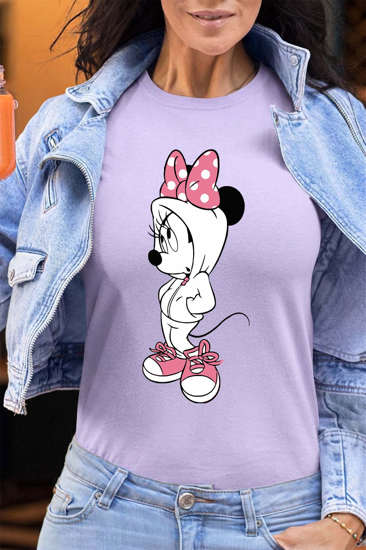 COULEUR:Violet|T-shirt Femme | Minnie Swagg Violet