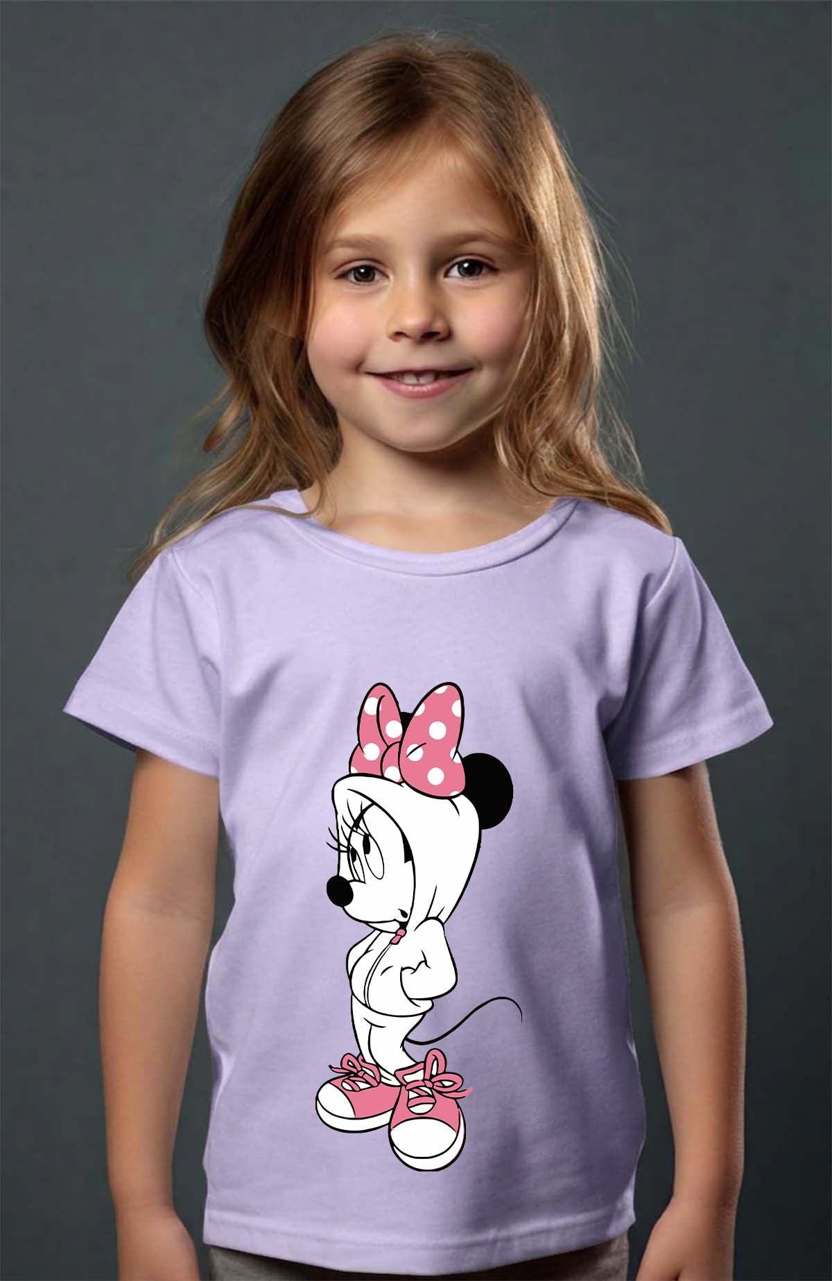 COULEUR:Violet|T-shirt Fille | Minnie Swagg Violet