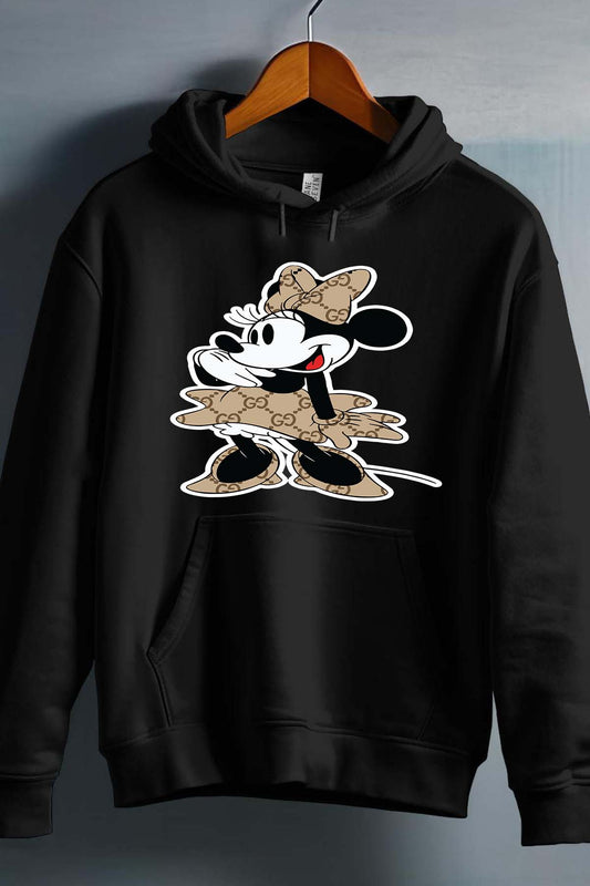 COULEUR:Noir|Sweat Capuche Fille | Minnie gucci Charme Noir