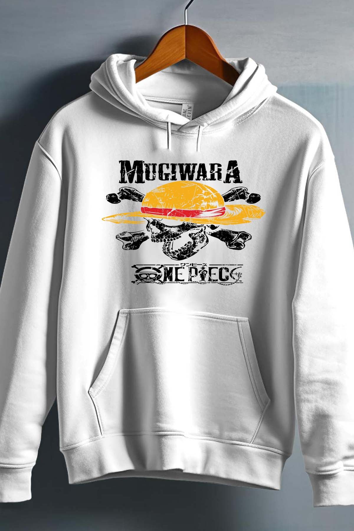 COULEUR:Blanc|Sweat Capuche Garçon | Mugiwara Blanc