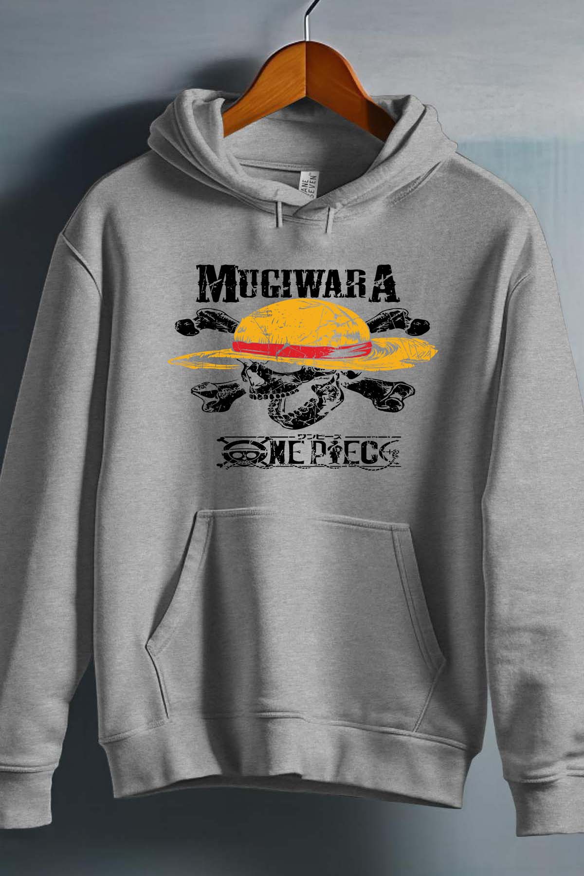 COULEUR:Gris|Sweat Capuche Garçon | Mugiwara Gris