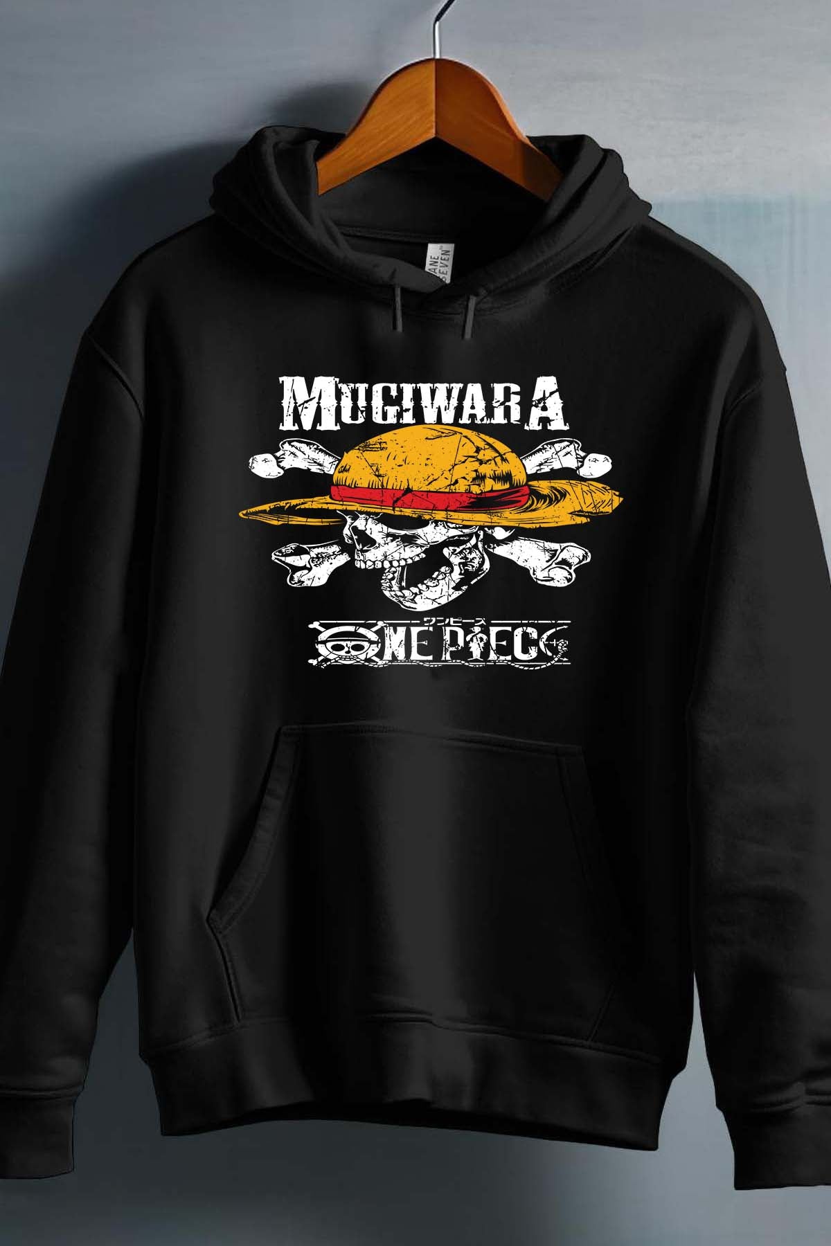 COULEUR:Noir|Sweat Capuche Garçon | Mugiwara Noir