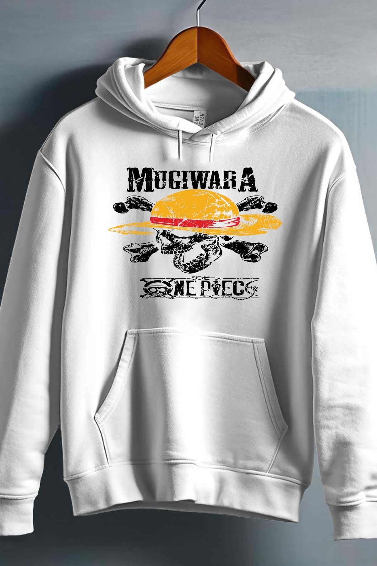 COULEUR:Blanc|Sweat Capuche Homme | Mugiwara Blanc
