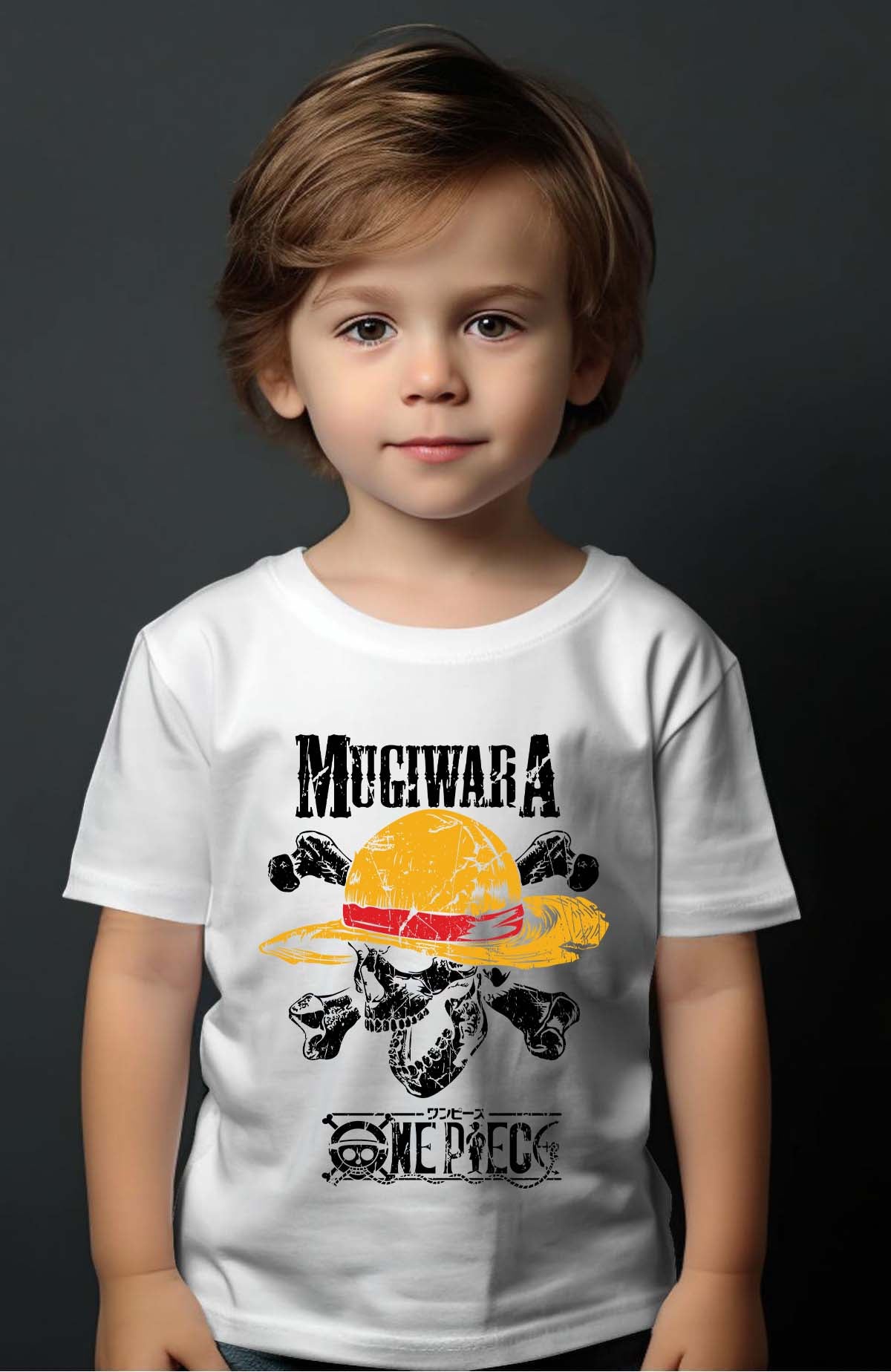 COULEUR:Blanc|T-shirt Garçon | Mugiwara Blanc