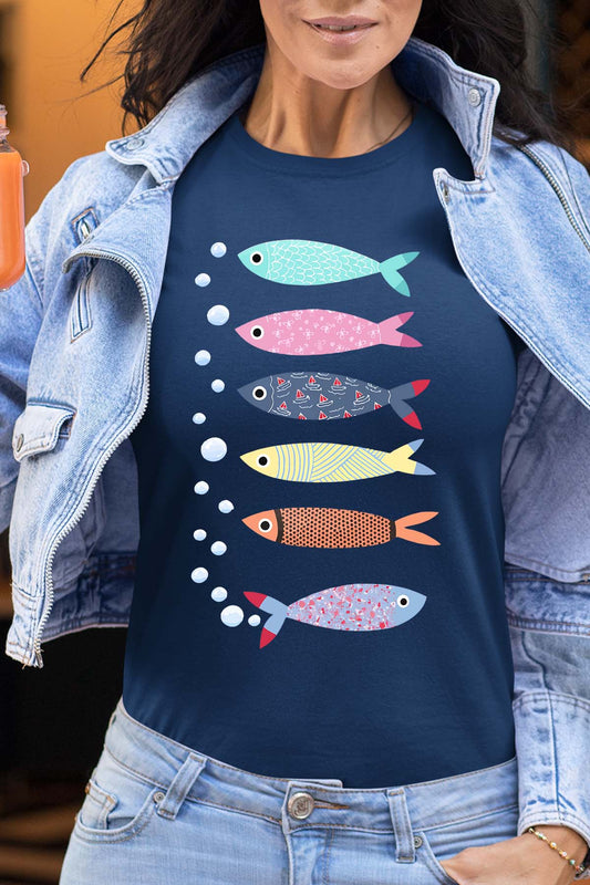 T-shirt Femme| Multi Poisson