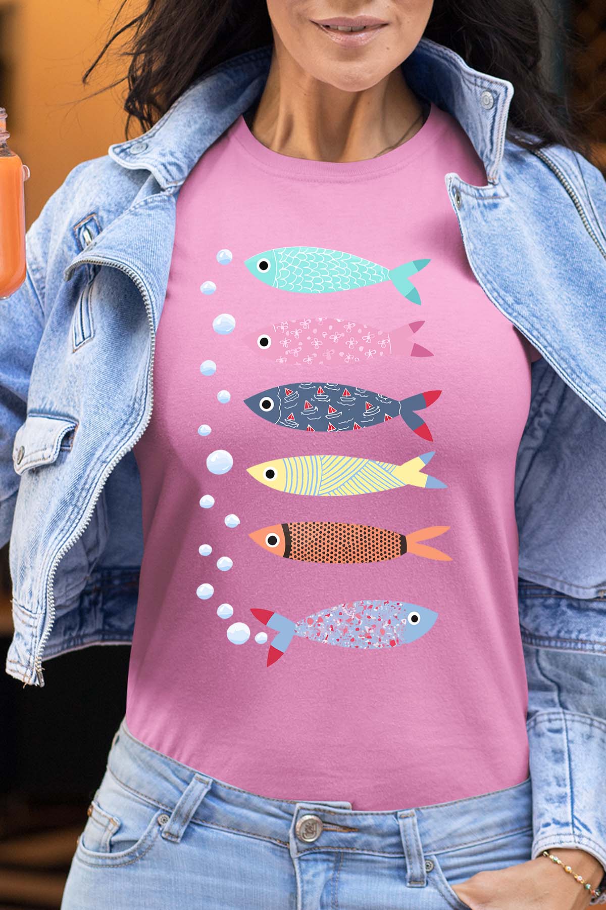 T-shirt Femme| Multi Poisson