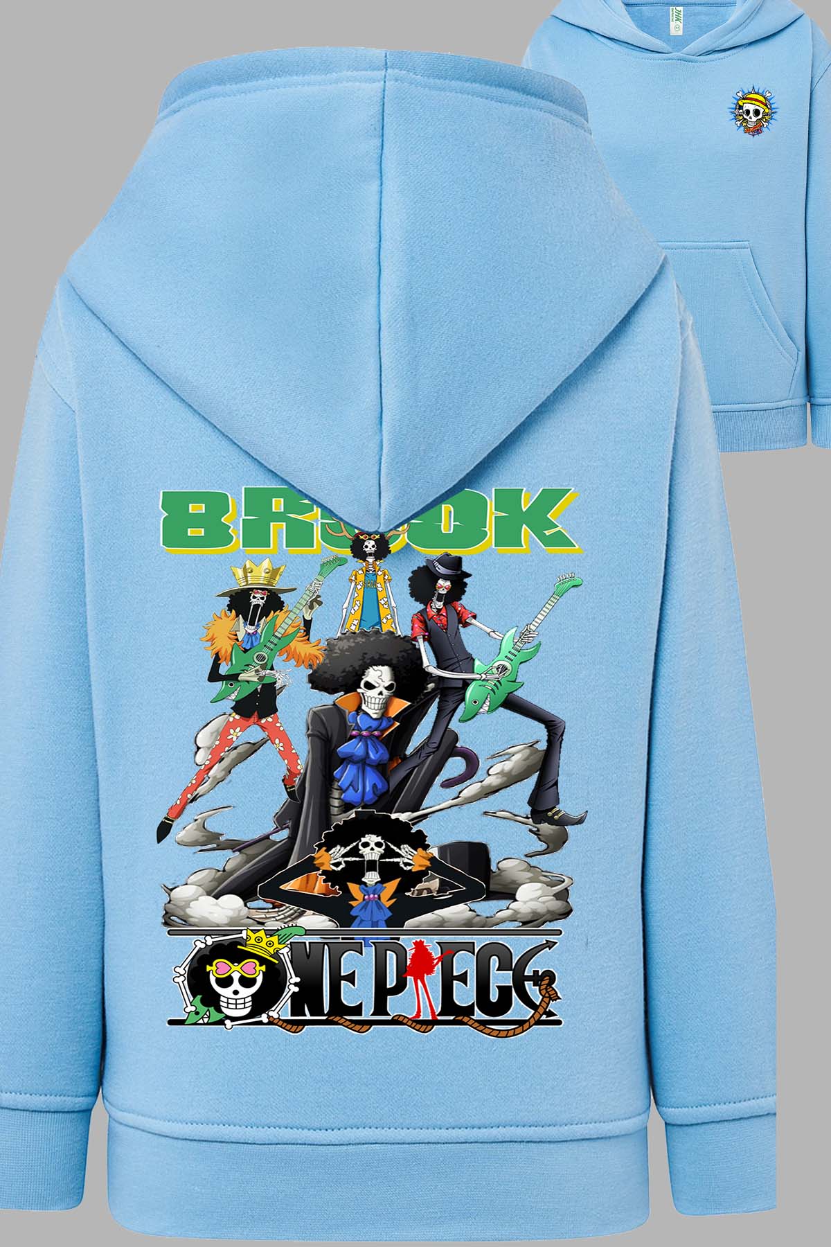 COULEUR:Bleu Ciel|Sweat Capuche Homme | Multi Brook 01 Bleu Ciel