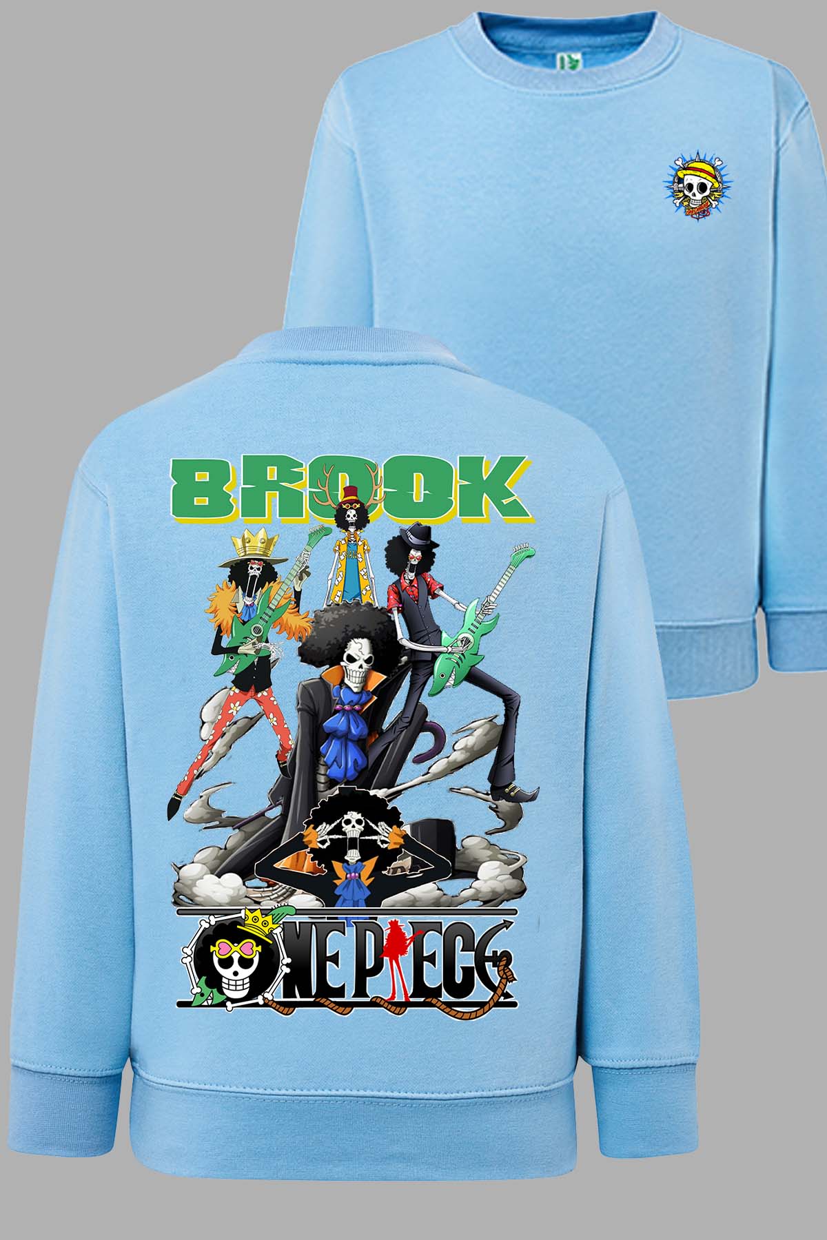 COULEUR:Bleu Ciel|Sweat Col Rond Homme | Multi Brook 01 Bleu Ciel