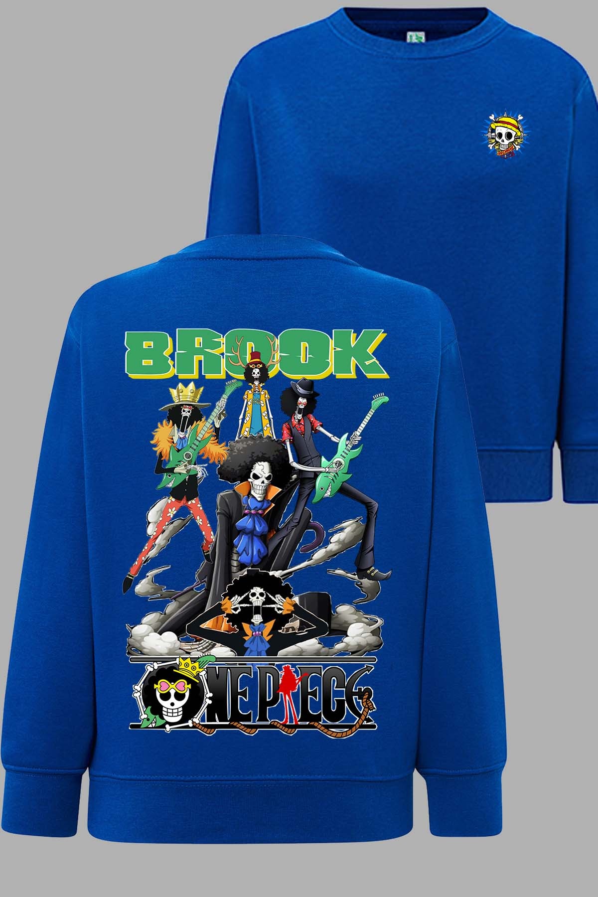 COULEUR:Bleu Roi|Sweat Col Rond Homme | Multi Brook 01 Bleu Roi