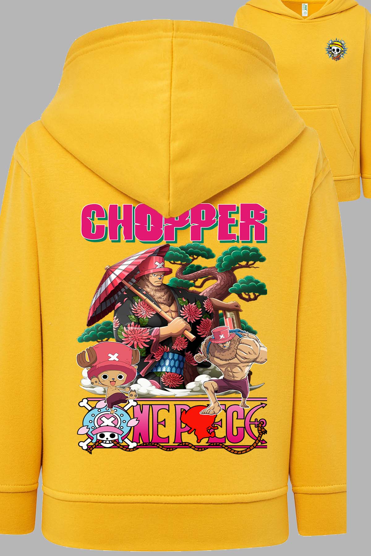 COULEUR:Jaune|Sweat Capuche Homme | Multi Chopper 01 Jaune