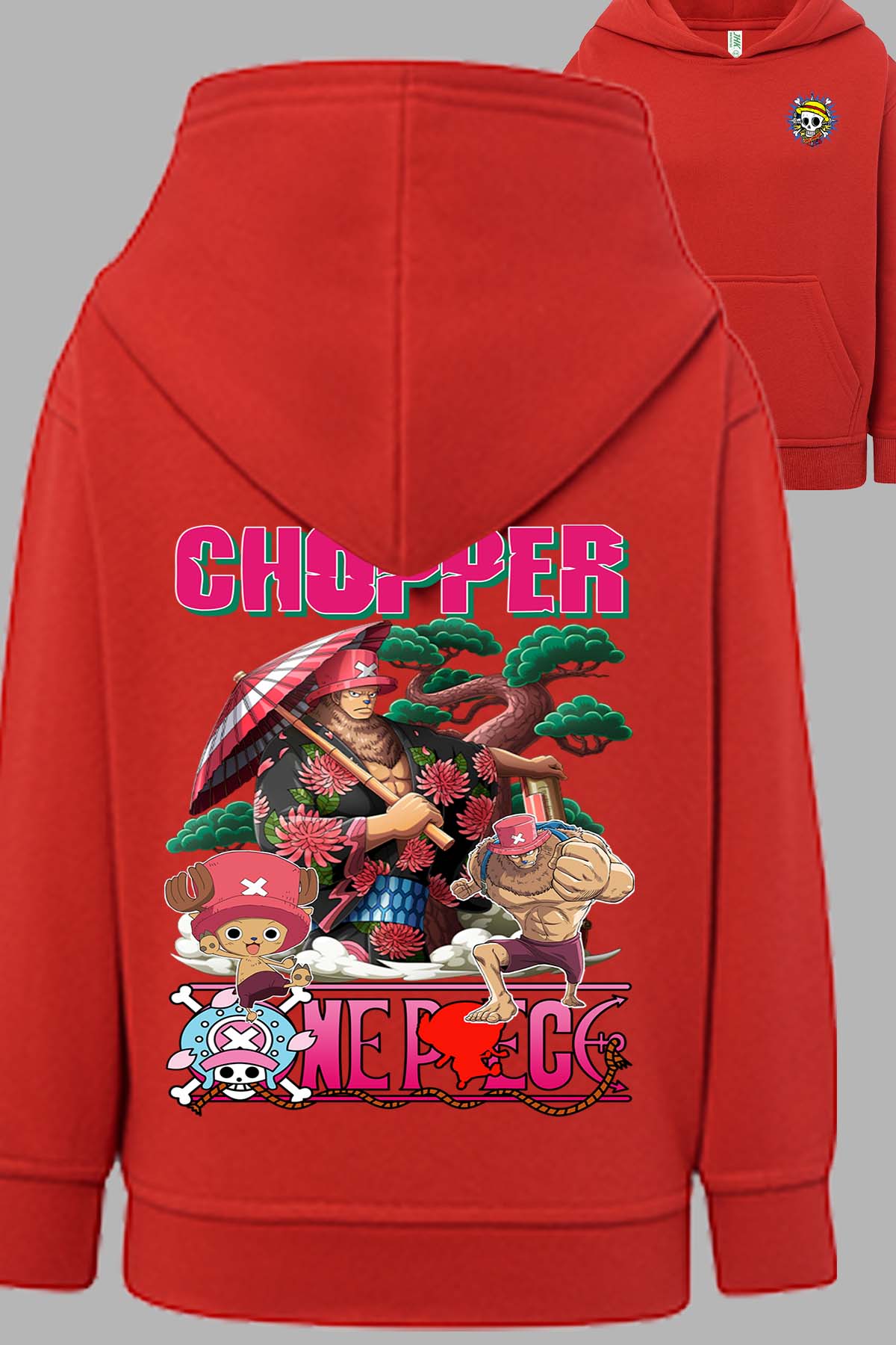 COULEUR:Rouge|Sweat Capuche Homme | Multi Chopper 01 Rouge