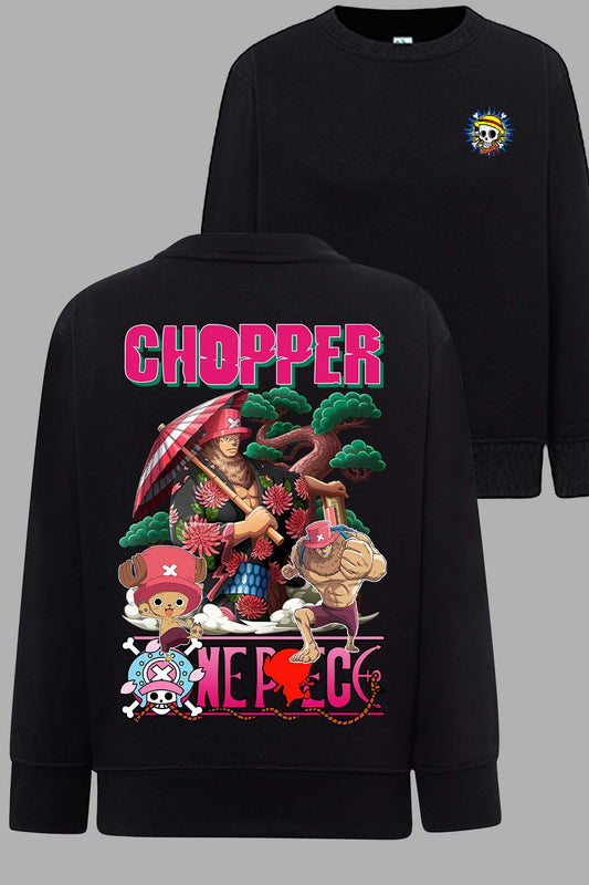 COULEUR:Noir|Sweat Col Rond Garçon | Multi Chopper 01 Noir