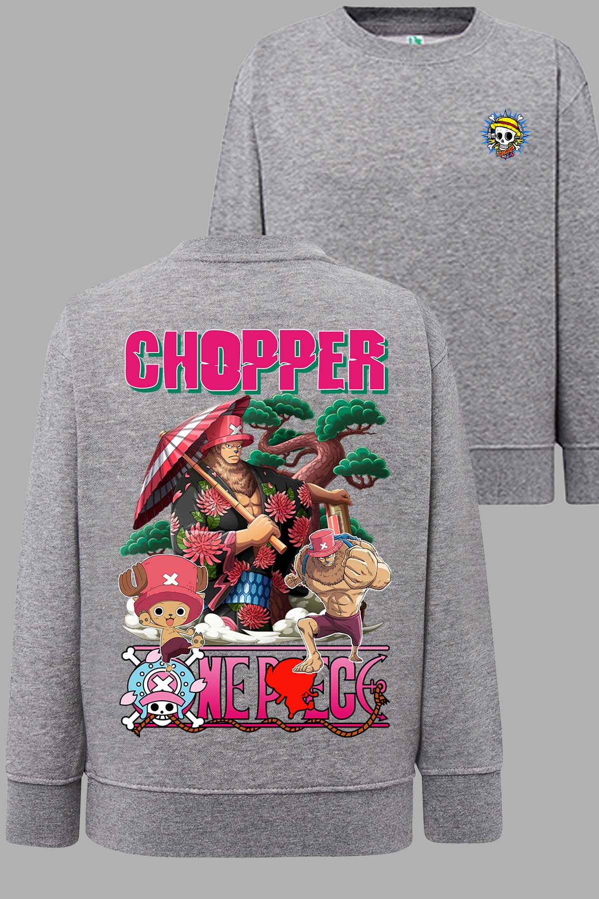 COULEUR:Gris|Sweat Col Rond Homme | Multi Chopper 01 Gris