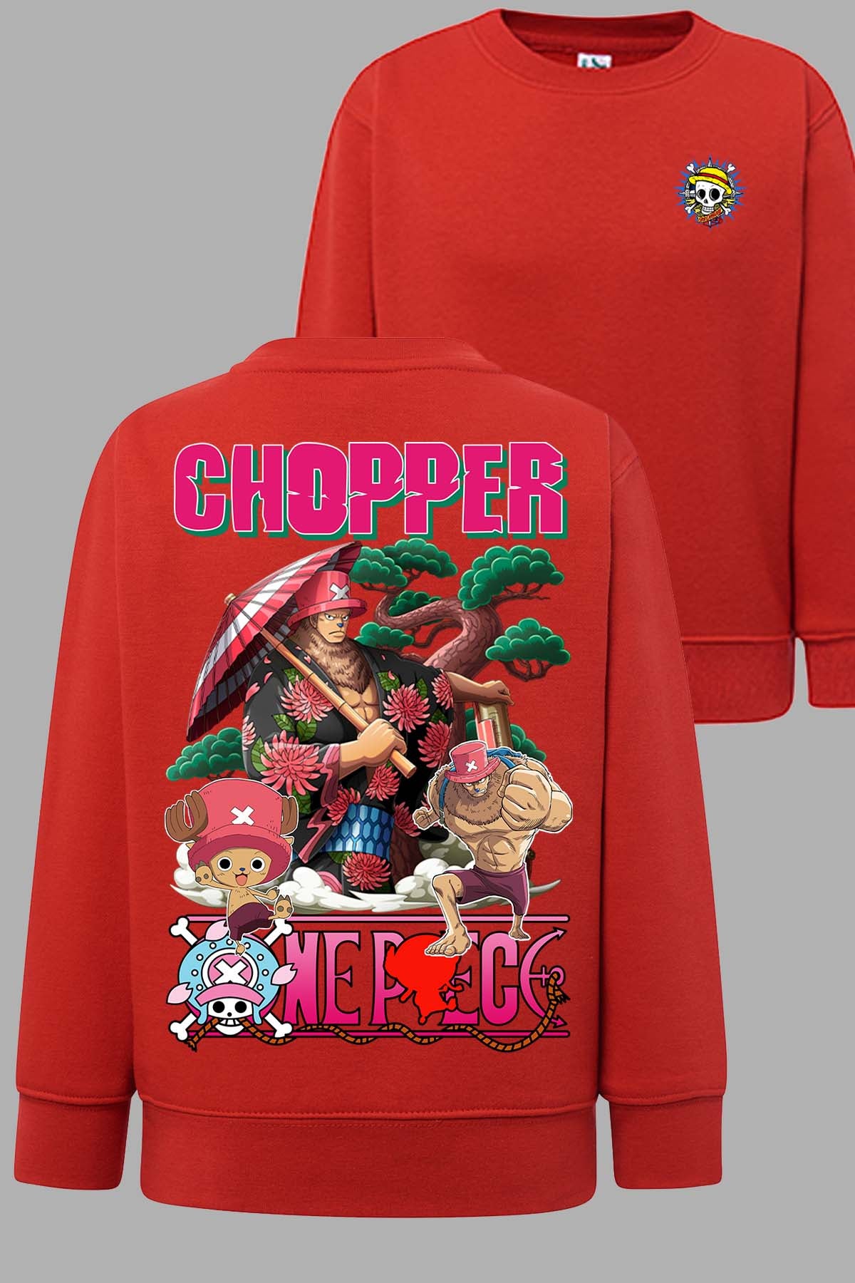 COULEUR:Rouge|Sweat Col Rond Homme | Multi Chopper 01 Rouge