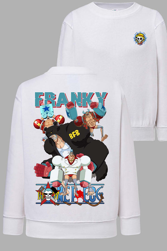 COULEUR:Blanc|Sweat Col Rond Garçon | Multi Francky 01 Blanc