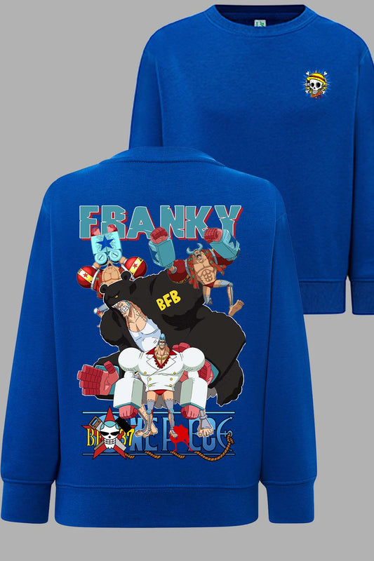 COULEUR:Bleu Roi|Sweat Col Rond Garçon | Multi Francky 01 Bleu Roi