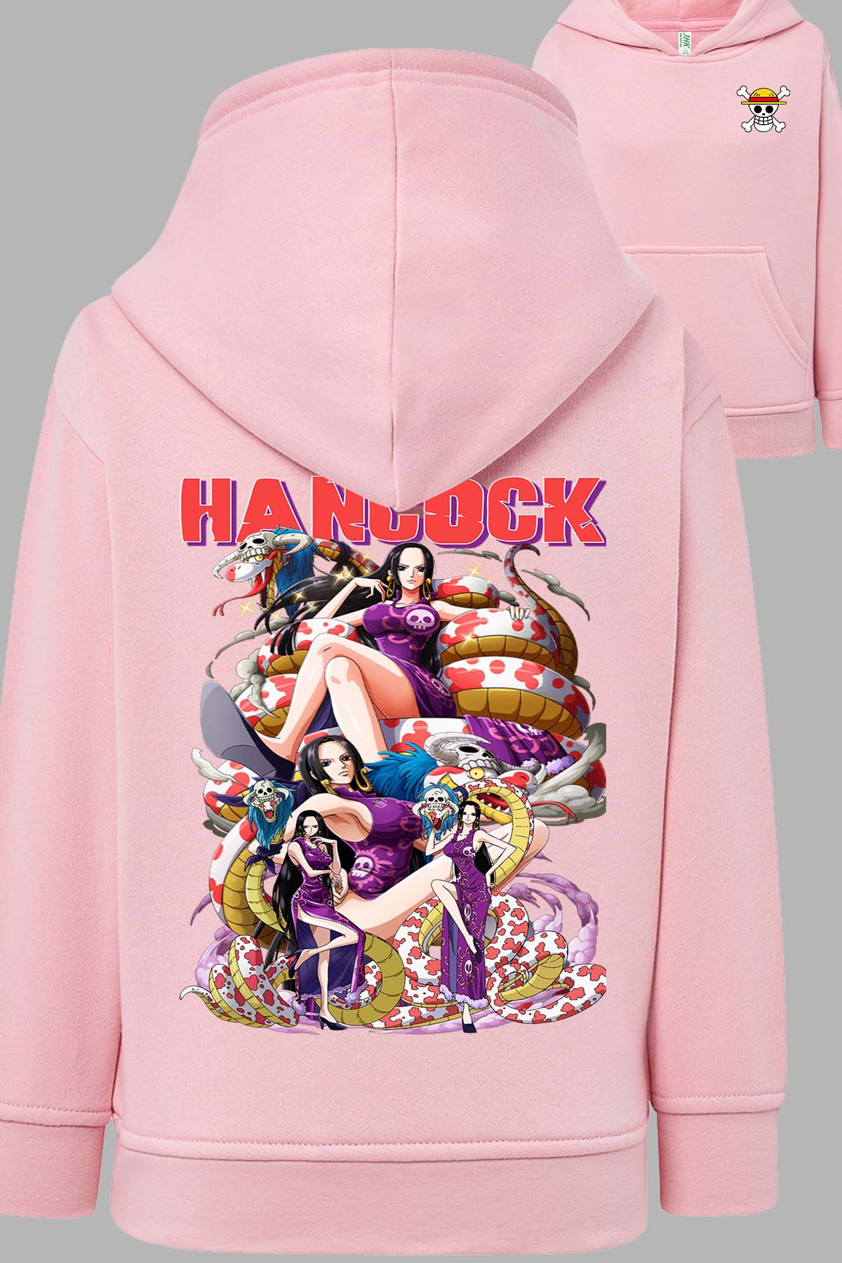 COULEUR:Rose|Sweat Capuche Fille | Multi Hancock 01 Rose
