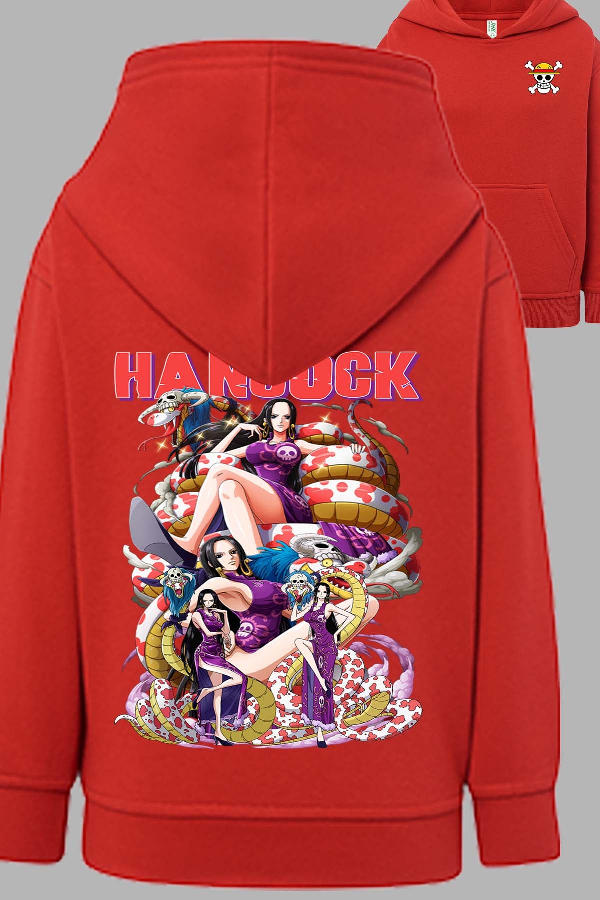 COULEUR:Rouge|Sweat Capuche Fille | Multi Hancock 01 Rouge