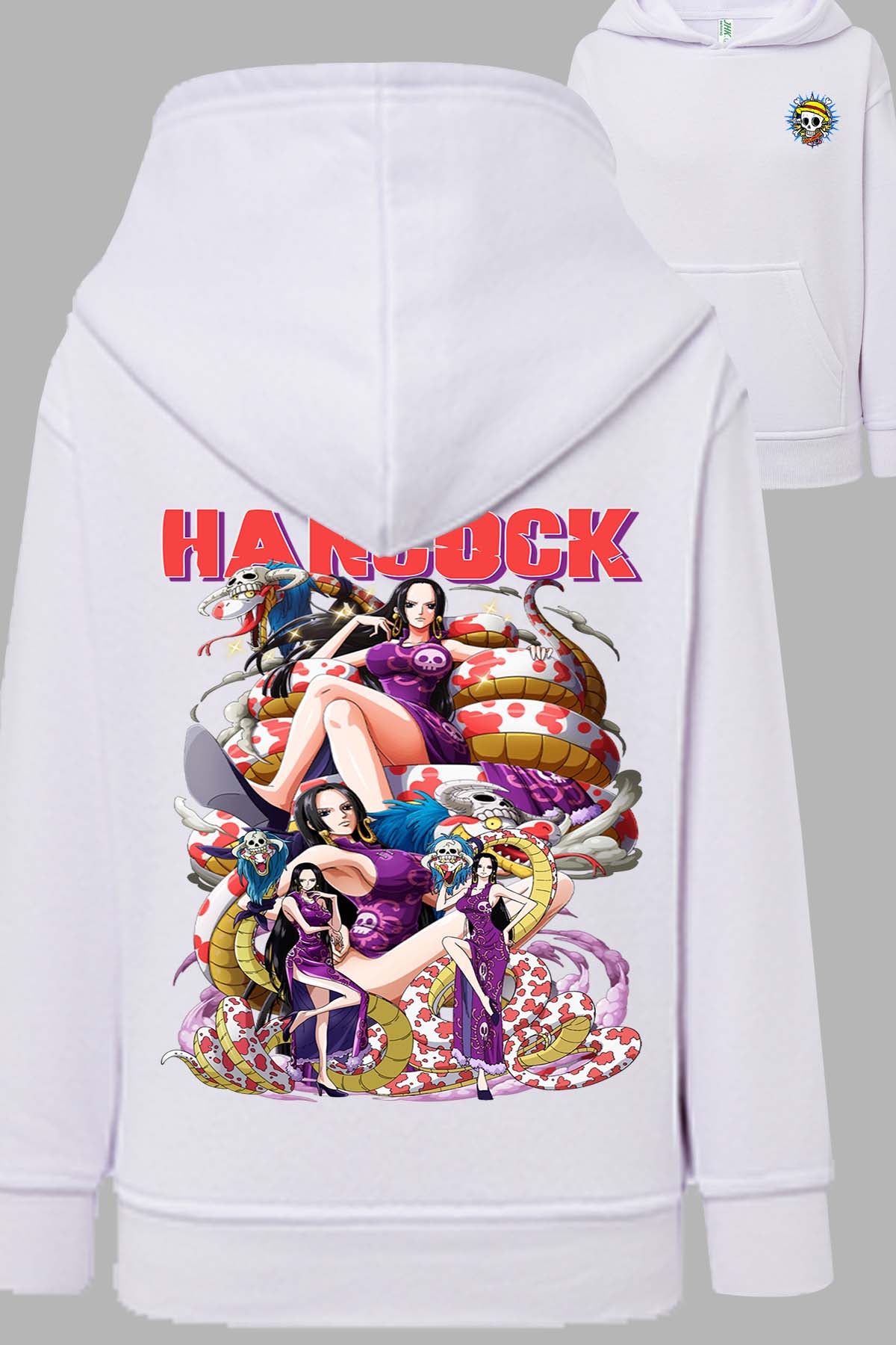 COULEUR:Blanc|Sweat Capuche Homme | Multi Hancock 01 Blanc