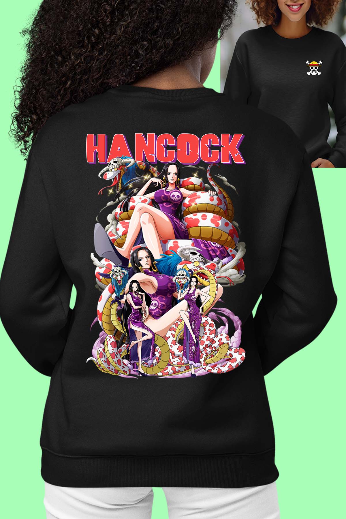 COULEUR:Noir|Sweat Col Rond Femme | Multi Hancock 01 Noir