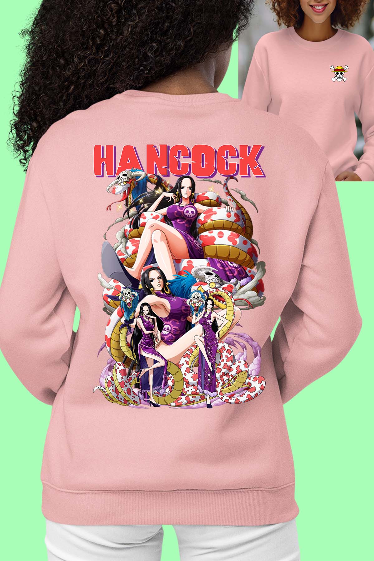 COULEUR:Rose|Sweat Col Rond Femme | Multi Hancock 01 Rose