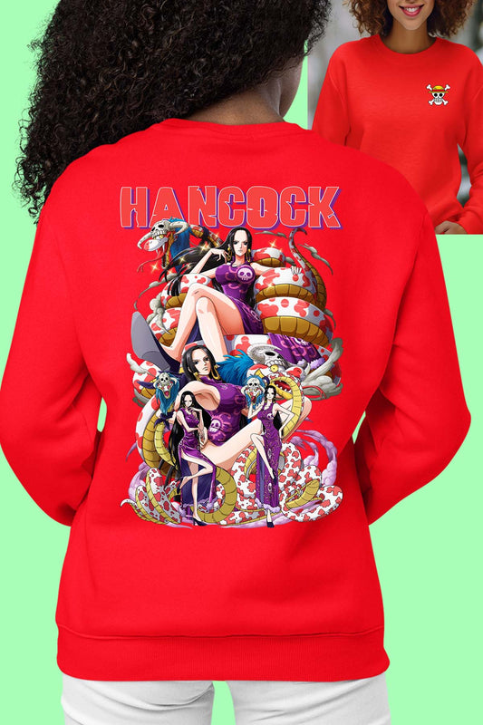 COULEUR:Rouge|Sweat Col Rond Femme | Multi Hancock 01 Rouge