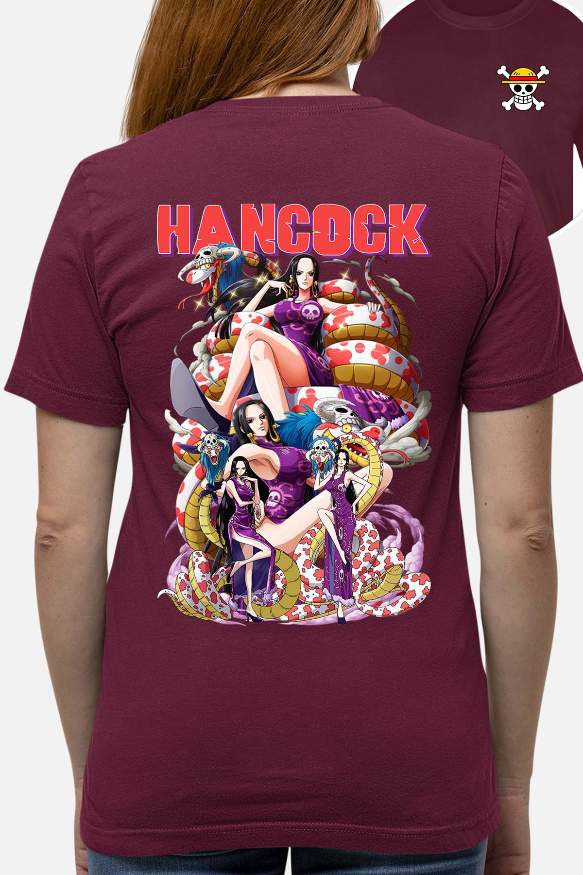 COULEUR:Bordeaux|T-shirt Femme | Multi Hancock 01 Bordeaux