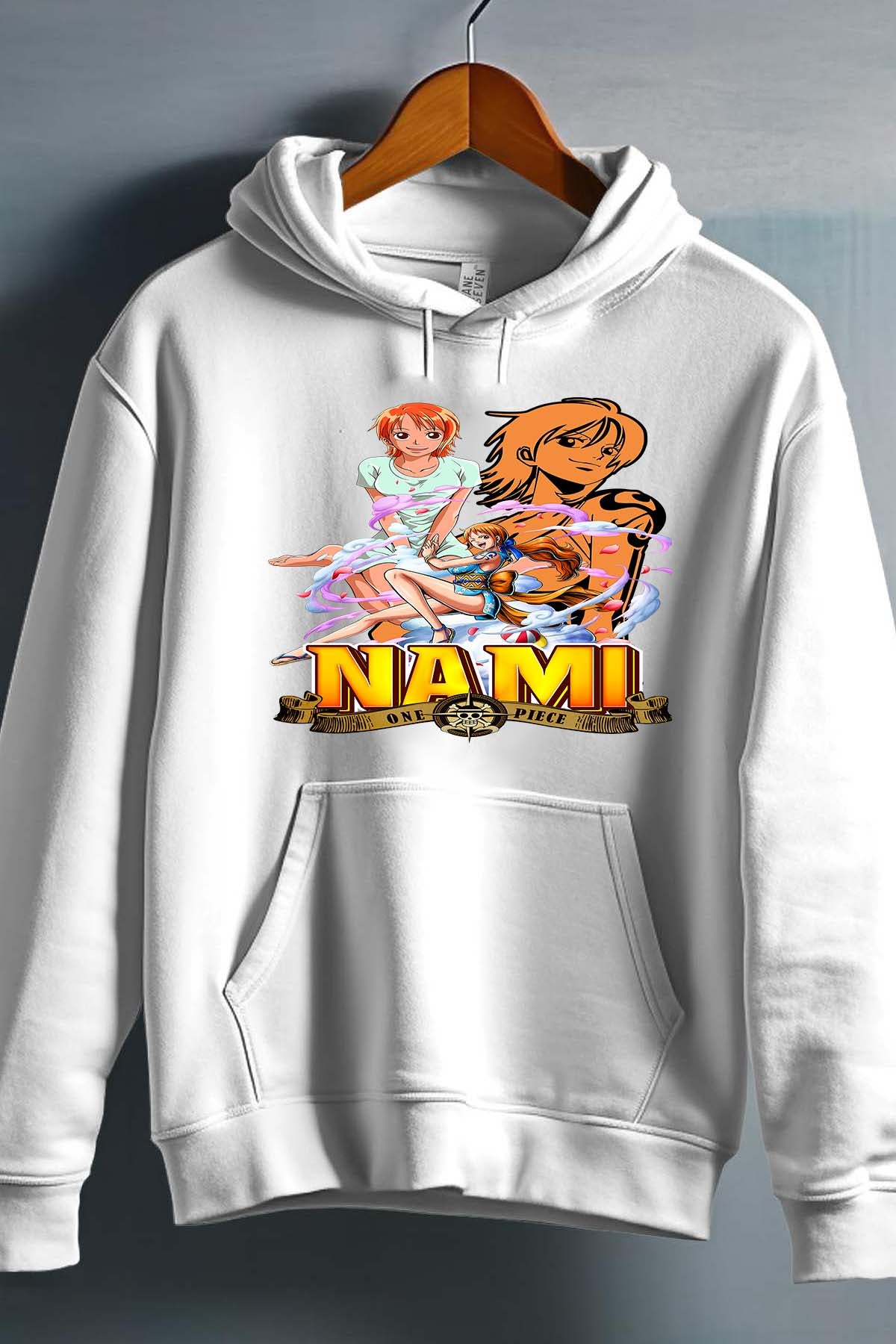 COULEUR:Blanc|Sweat Capuche Fille | Multi Nami 01 Blanc