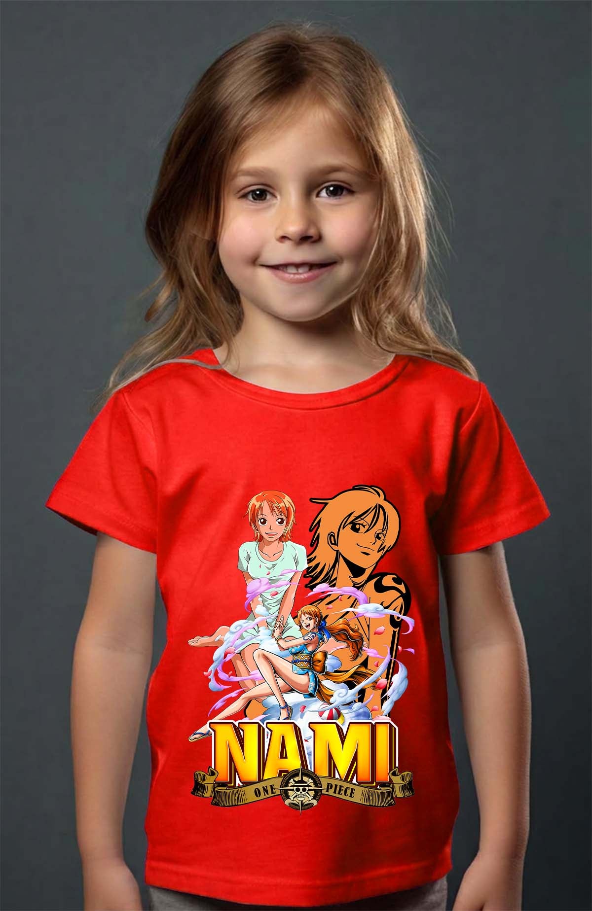 COULEUR:Rouge|T-shirt Fille | Multi Nami 01 Rouge