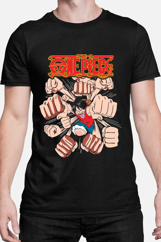 COULEUR:Noir|T-shirt Homme | Multi Punch Luffy Noir